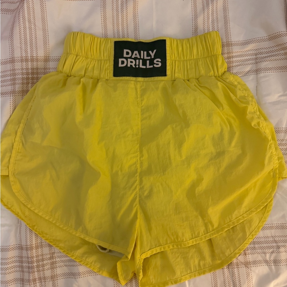 Daily Drills Vibrant Yellow Athletic Shorts